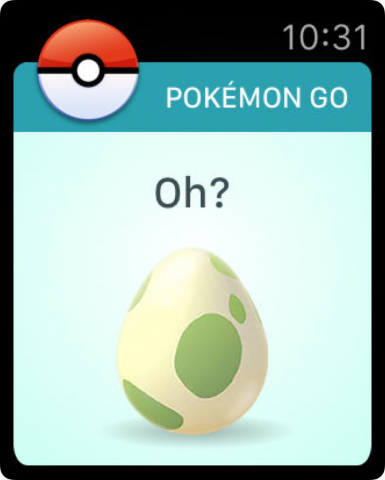 Pokémon Go auf der Apple Watch (Bild: Niantic)